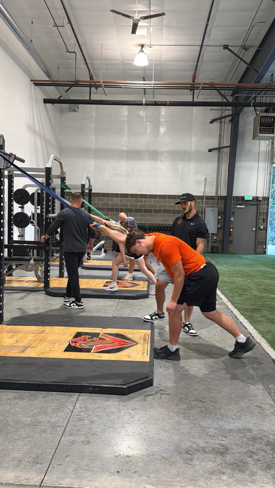 The weight room at Valor Sports Academy in Richland, WA